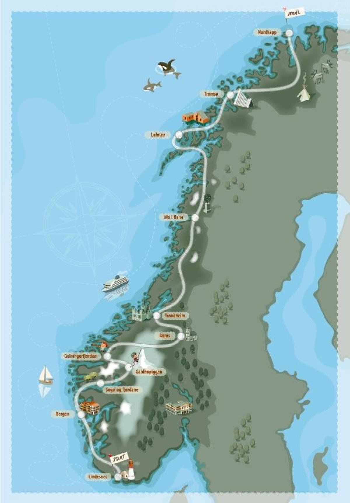 camping Norway kart
