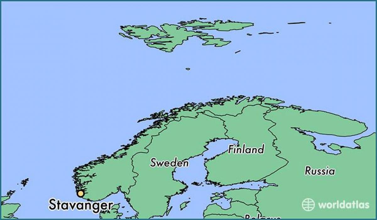 kart stavanger Norge