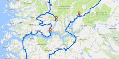 Norge breen kart