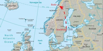 Kart over bodø Norge