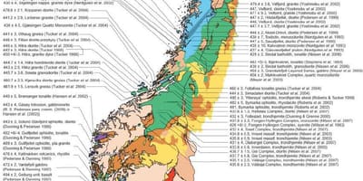Kart over geologiske Norge