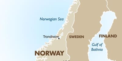 Norge hovedstaden kart