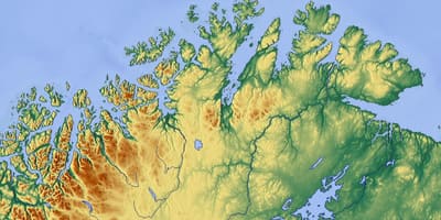 Nord-Norge kart