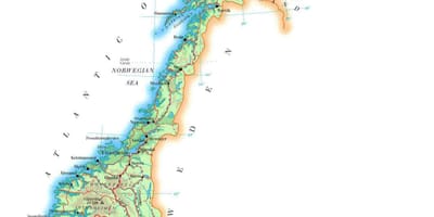 Kart over Norge høyde