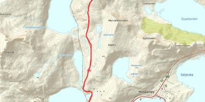Kart over Norge turstier